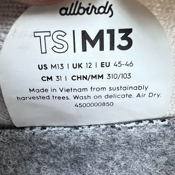 Allbirds Tree Skippers Men Size 13 Casual Sneaker Shoes White TS - Picture 12 of 12